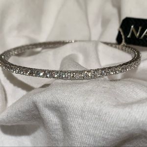 Nadri Silver Swarovski Crystals Bracelet